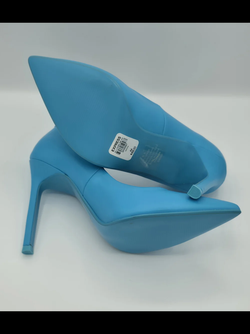 Express Turquoise Pointed Toe Stiletto Pumps